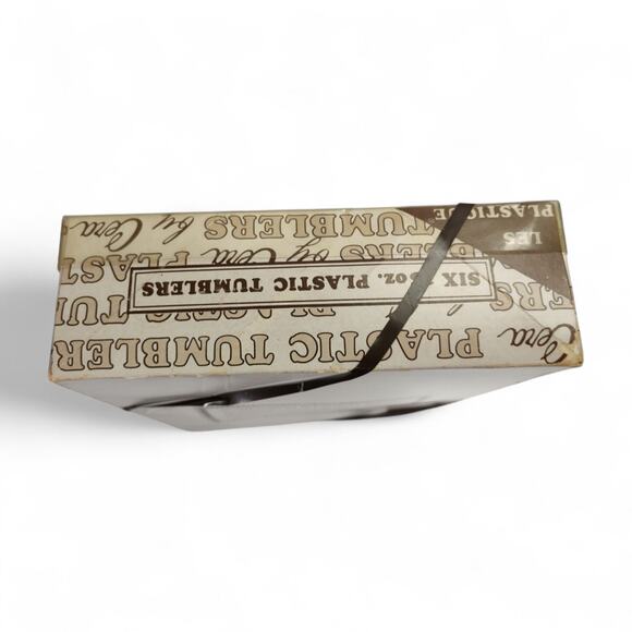 Vintage Cera Glass Les Plastique Tumblers 6pc Tomatoes 15oz Plastic Cups - Picture 8 of 14